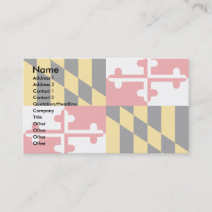 Maryland-Flagge Visitenkarte