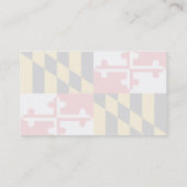 Maryland-Flagge Visitenkarte (Rückseite)