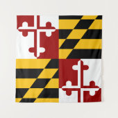 Maryland-Flagge Wandteppich (Vorderseite (Horizontal))