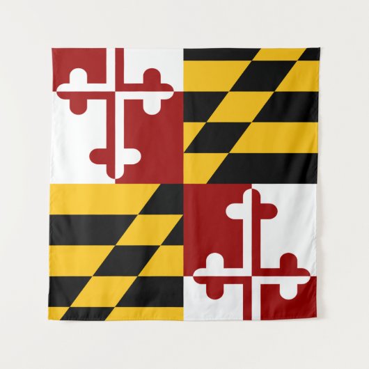 Maryland-Flagge Wandteppich (Vorderseite (Horizontal))