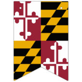 Maryland-Flagge Wimpelkette (Dritte Fahne)