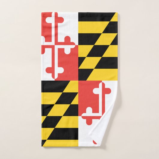 Maryland-Flaggen-Bad-Tuch-Set Badhandtuch Set (Handtuch)