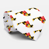 Maryland-Flaggen-Karte Krawatte (Gerollt)