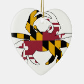 Maryland-Flaggen-Krabbe Keramik Ornament (Rechts)