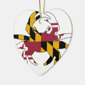 Maryland-Flaggen-Krabbe Keramik Ornament (Links)