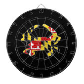Maryland-Flaggen-KrabbeDartboard Dartscheibe (vorne)