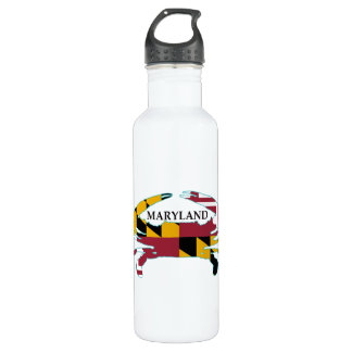Maryland-Flaggen-Krabben-Sport-Flasche Edelstahlflasche
