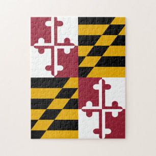 Maryland-Flaggen-Puzzlespiel Puzzle
