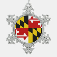 Maryland-Flaggen-Schneeflocke