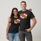 Maryland-Flaggen-Shirt T-Shirt (Unisex)