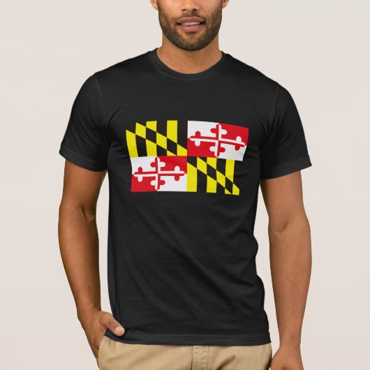 Maryland-Flaggen-T - Shirt (Vorderseite)