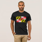 Maryland-Flaggen-T - Shirt (Vorne ganz)