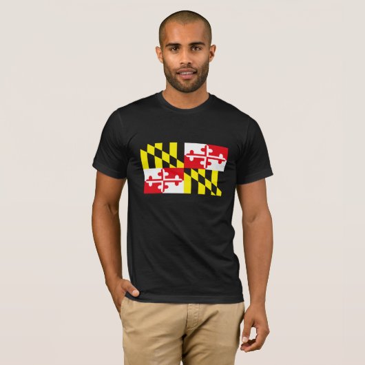 Maryland-Flaggen-T - Shirt (Vorne ganz)