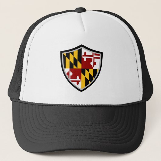 Maryland Flaggenhut Truckerkappe (Vorderseite)