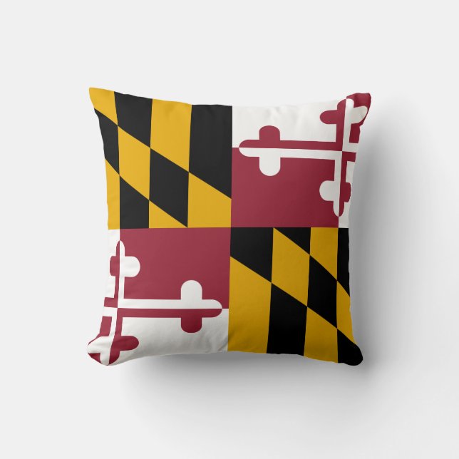 Maryland-Flaggenkissen Kissen (Vorderseite)