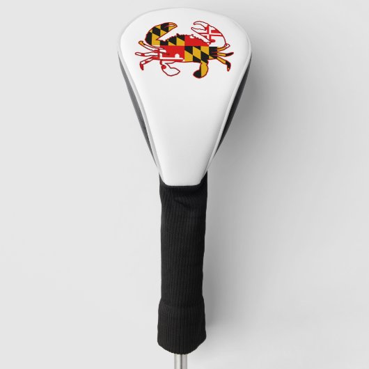 Maryland-Flaggenkrabbe Golf Headcover (Vorderseite)