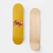 Maryland-Flaggenkrabbe Skateboard (Vorderseite)