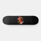 Maryland-Flaggenkrabbe Skateboard (Horizontal)