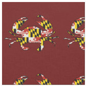 Maryland-Flaggenkrabben-Gewebeyard Stoff (Nahaufnahme)