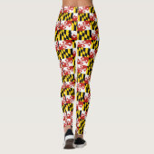 Maryland-Flaggenmuster-Leggings Leggings (Rückseite)