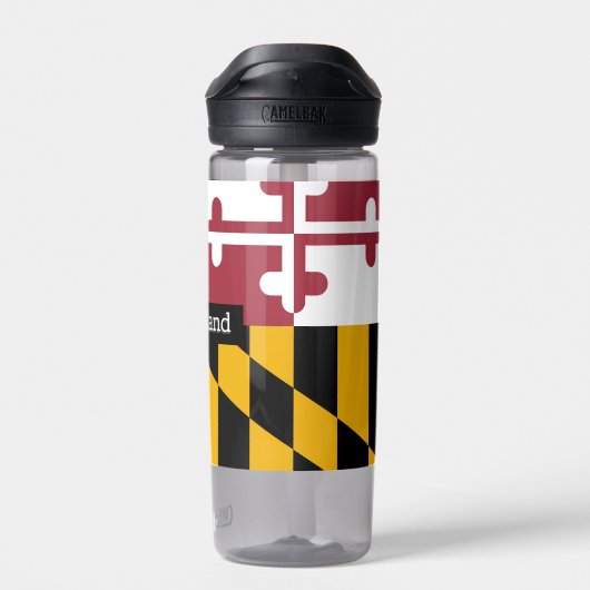 Maryland-Flasche, patriotische Maryland-Flagge Trinkflasche (Rückseite)