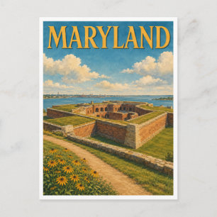 Maryland Fort McHenry GeoSaga Postkarte
