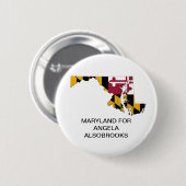 MARYLAND für Angela Alsobrooks SENATE Button (Vorne & Hinten)