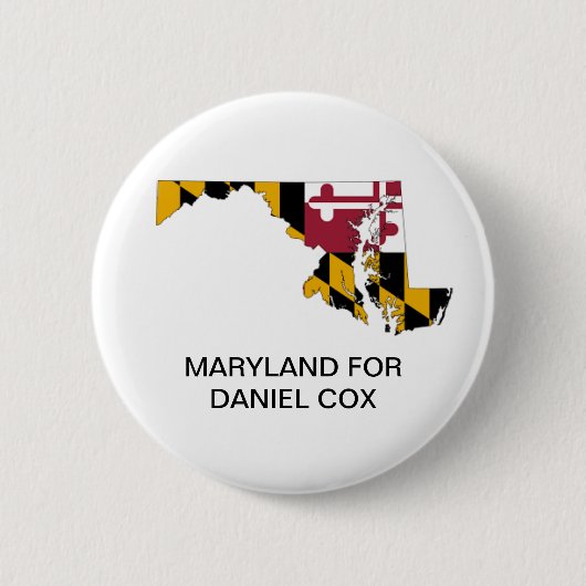 MARYLAND für DANIEL COX GOVERNOR-Taste Button (Vorderseite)