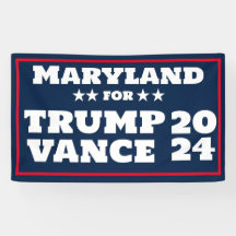 Maryland für Trump Vance 2024-Banner