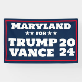 Maryland für Trump Vance 2024-Banner Banner