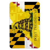 Maryland Gadsden Flag Magnet (Vertikal)