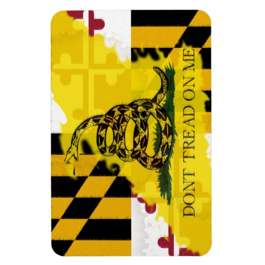 Maryland Gadsden Flag Magnet (Vertikal)