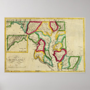 Maryland General Atlas Poster