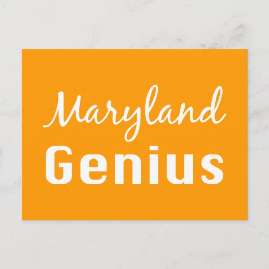 Maryland Genius Gifts Postkarte (Vorderseite)