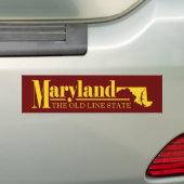 Maryland Gold Autoaufkleber (Auf Auto)