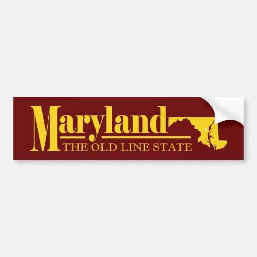 Maryland Gold Autoaufkleber (Vorne)
