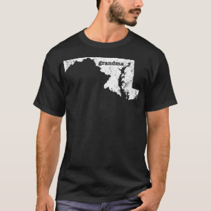 Maryland Grandma Großmutter Geschenk Western reite T-Shirt