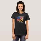 Maryland Grown American To The Bone Home State Mar T-Shirt (Vorne ganz)