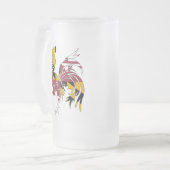 Maryland-Hahn Mattglas Bierglas (Vorderseite Links)