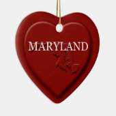 Maryland Heart Karte Weihnachtsschmuck (Rechts)