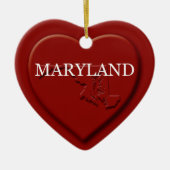 Maryland Heart Karte Weihnachtsschmuck (Vorne)
