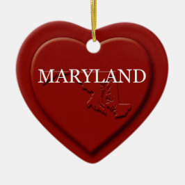 Maryland Heart Karte Weihnachtsschmuck