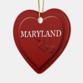 Maryland Heart Karte Weihnachtsschmuck (Links)