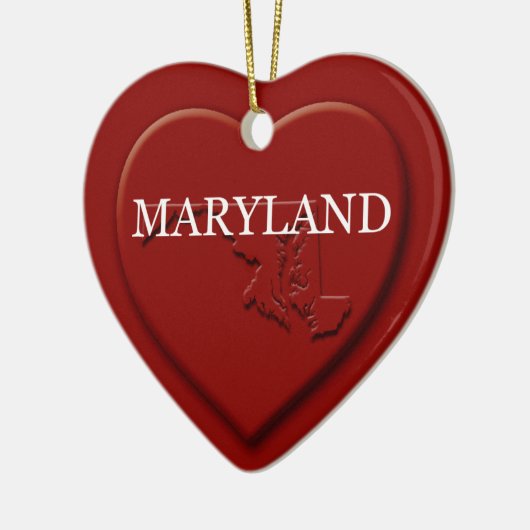 Maryland Heart Karte Weihnachtsschmuck (Links)