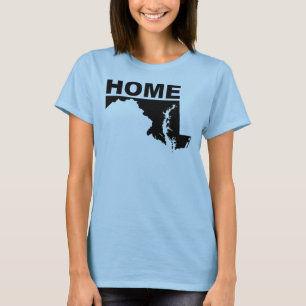Maryland Heimweg-von-Staat-T-Shirt Tees