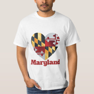 Maryland Herzflagge T-Shirt