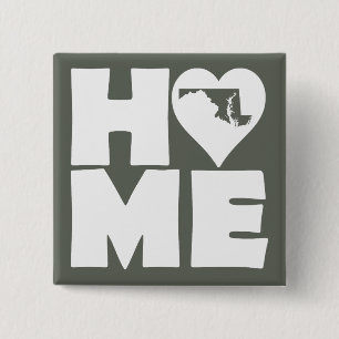 Maryland Home Heart State Button Abzeichen Pin