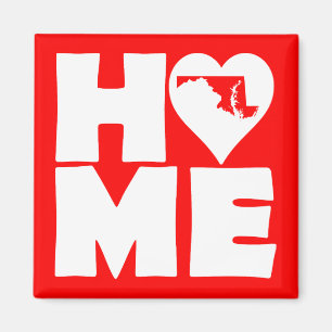 Maryland Home Heart State Kühlschrankmagnet