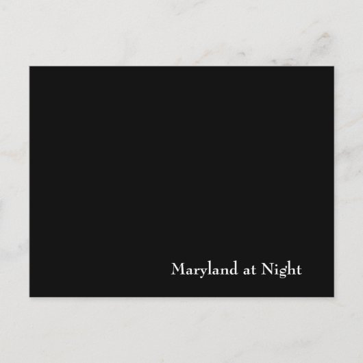 Maryland in der Nacht Postkarte (Vorderseite)