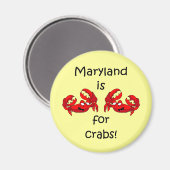 Maryland ist für Crabs Magnet (Vorderseite/Rückseite)